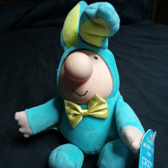 NWT Vintage Ziggy Forget Me Not Bunny Suit Plush Stuffed Animal - Picture 1 of 6